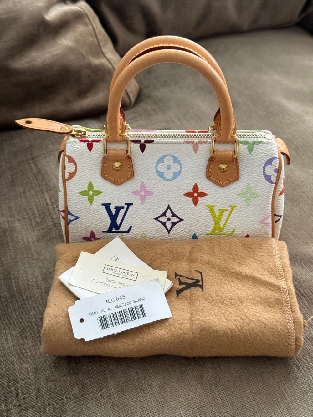 ✨ PRISTINE ✨💯% Authentic Louis Vuitton Multicolor Monogram Nano Speedy - Picture 12 of 12